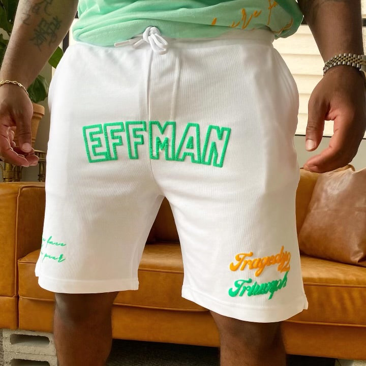 Triumph Collection 2 Shorts (White) EFFMAN Tragedy –
